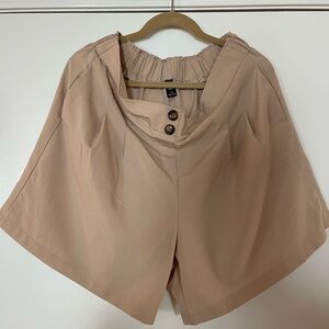 SHEIN High Waist Tan Shorts
